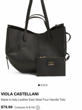 Made in Italy - Italian 100% leather tote bag